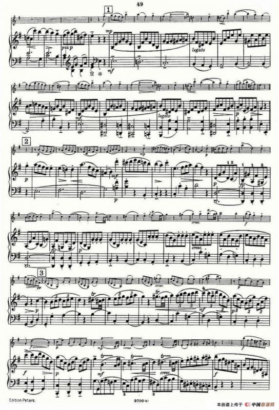 Mozart - Violin Sonata No.4, KV. 304（第四小提琴奏鸣曲）