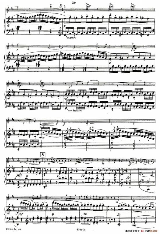 Mozart - Violin Sonata No.3, KV. 306（第三小提琴奏鸣曲）