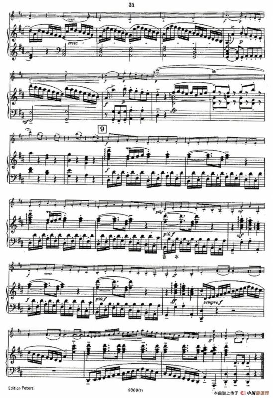 Mozart - Violin Sonata No.3, KV. 306（第三小提琴奏鸣曲）