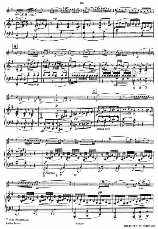 Mozart - Violin Sonata No.3, KV. 306（第三小提琴奏鸣曲）