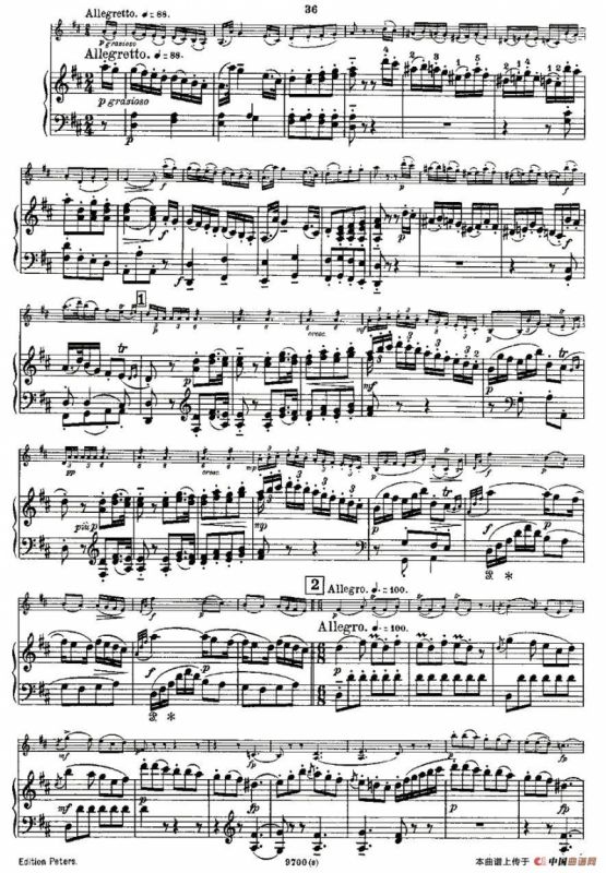 Mozart - Violin Sonata No.3, KV. 306（第三小提琴奏鸣曲）