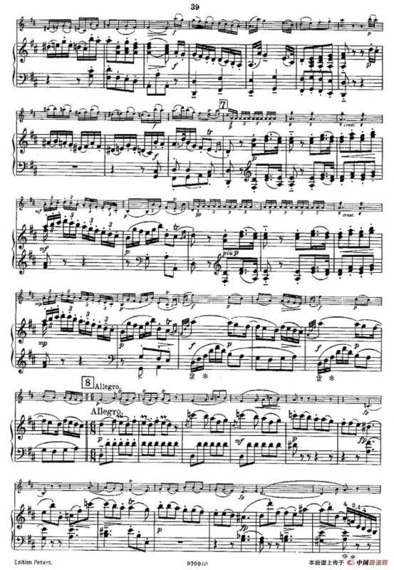 Mozart - Violin Sonata No.3, KV. 306（第三小提琴奏鸣曲）