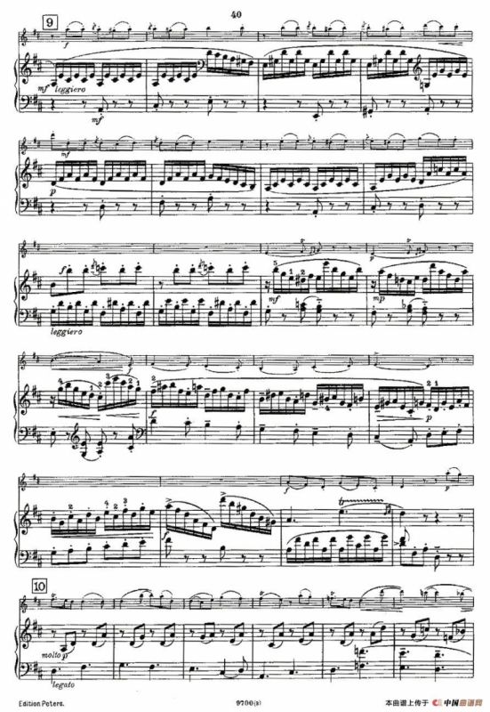 Mozart - Violin Sonata No.3, KV. 306（第三小提琴奏鸣曲）