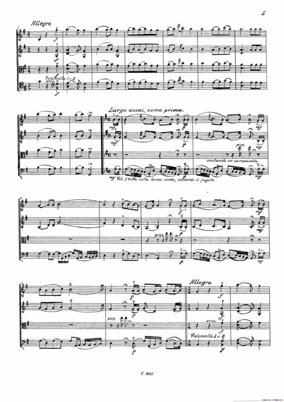 马德里街道小夜曲（弦乐四重奏）