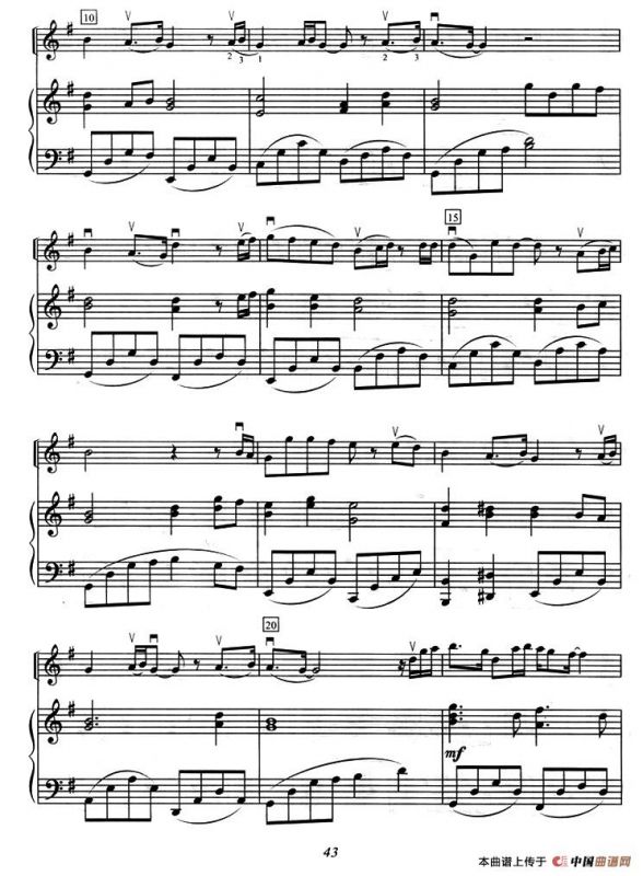 羽毛（小提琴+钢琴伴奏）