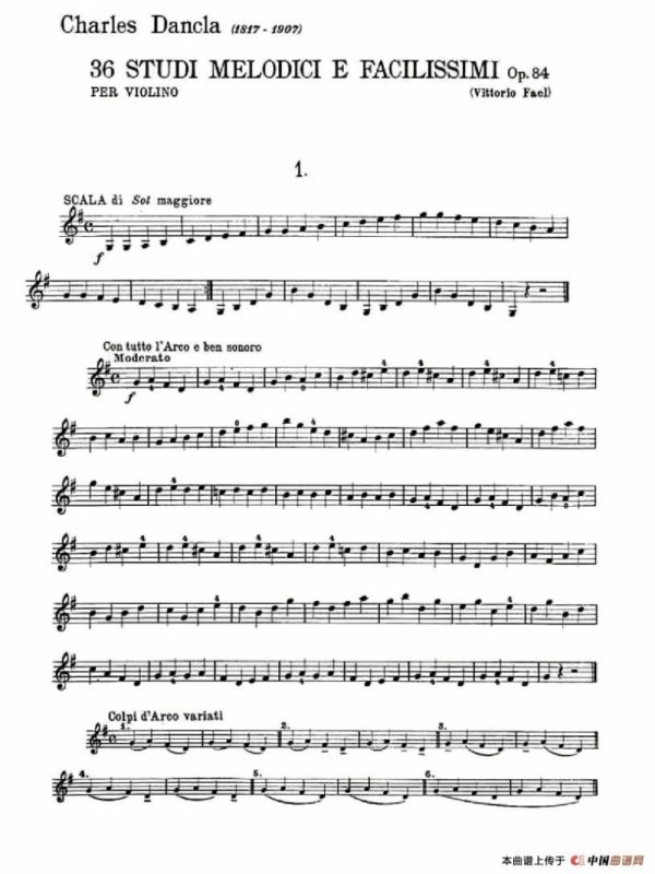 36 Studi Melodici E Facilissimi Op.48之1—10（36首容易旋律 作品.48）