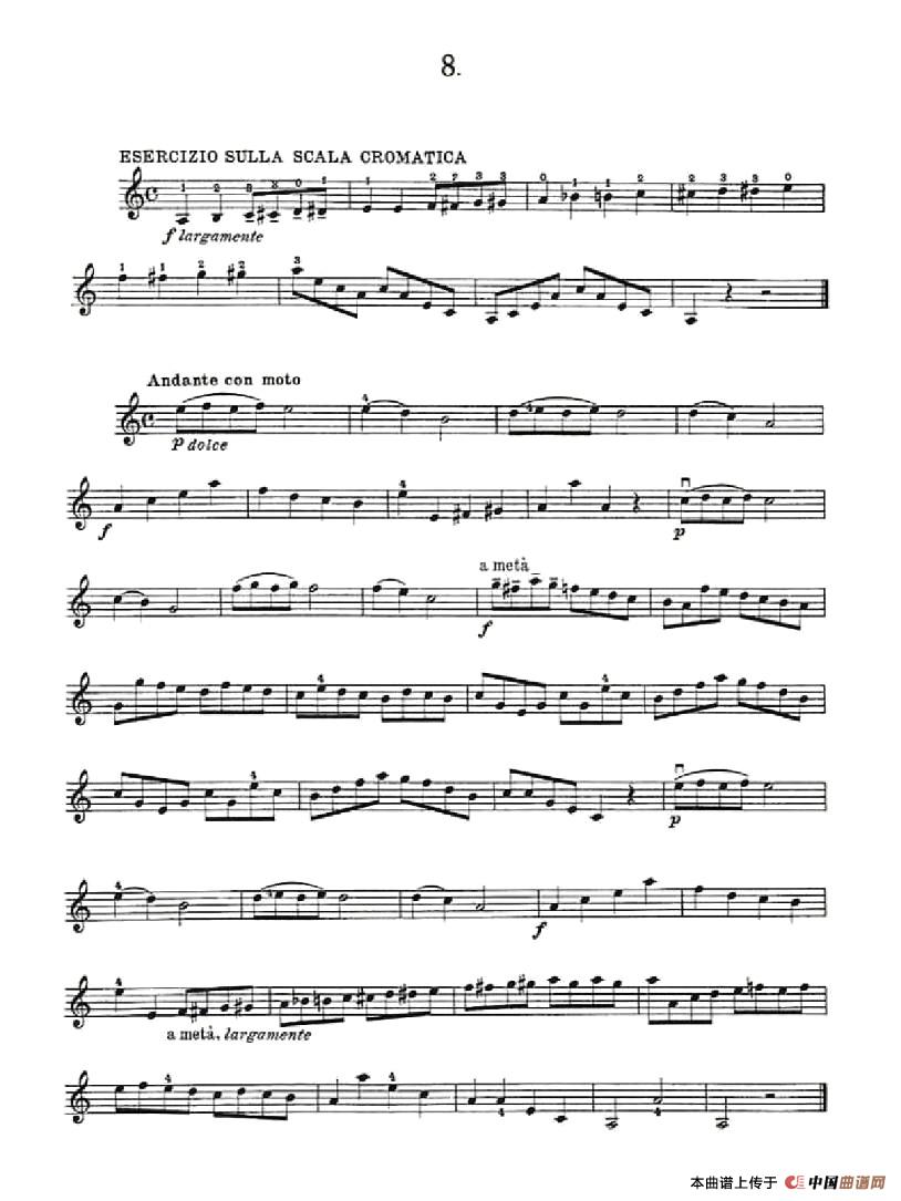 36 Studi Melodici E Facilissimi Op.48之1—10（36首容易旋律 作品.48）