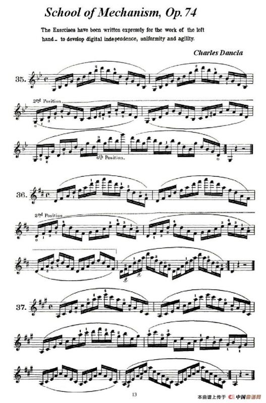 School of Mechanism, Op. 74（小提琴技巧练习35——46）