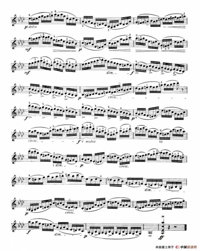 开塞（KAYSER 36首小提琴练习曲之31）