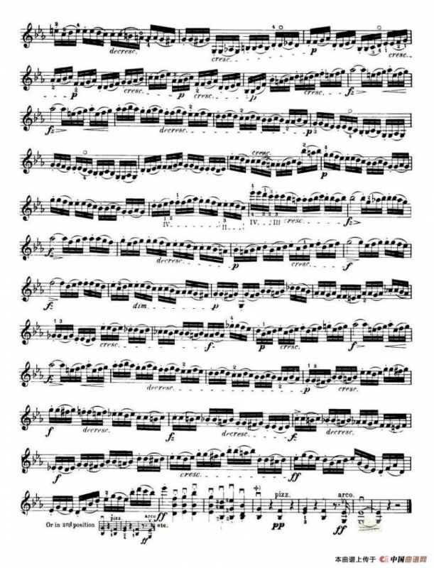 开塞（KAYSER 36首小提琴练习曲之21）