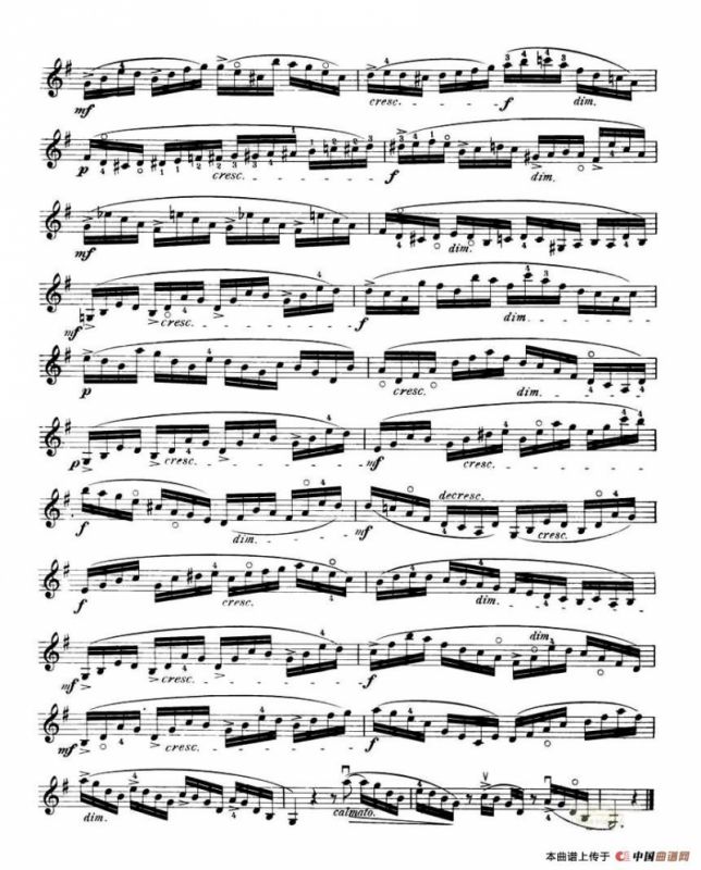 开塞（KAYSER 36首小提琴练习曲之12）