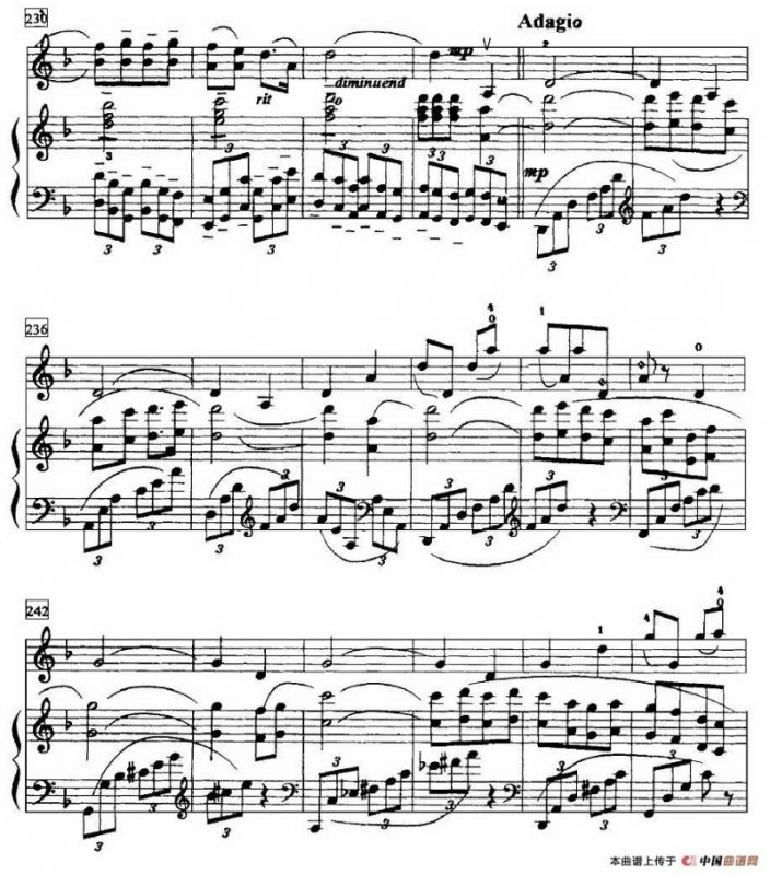 送行（小提琴+钢琴伴奏）