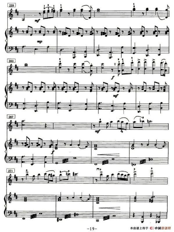 鼓声（小提琴+钢琴）