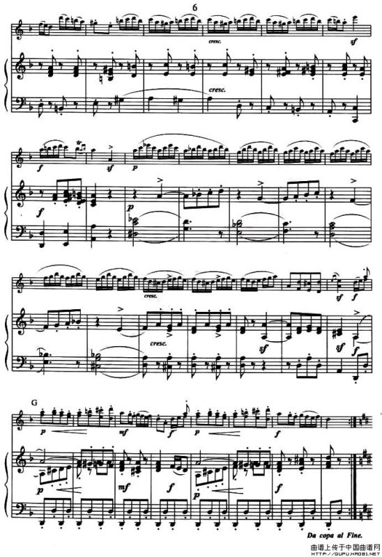 萨垃班德和铃鼓舞曲（小提琴+钢琴伴奏）