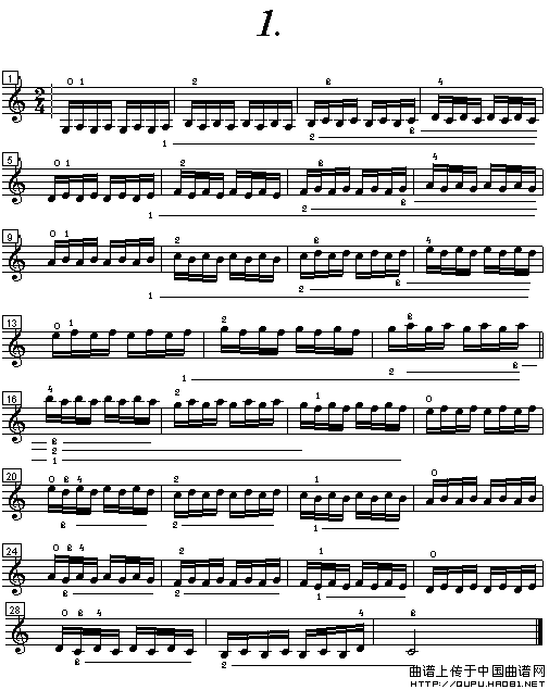 小提琴手指练习曲