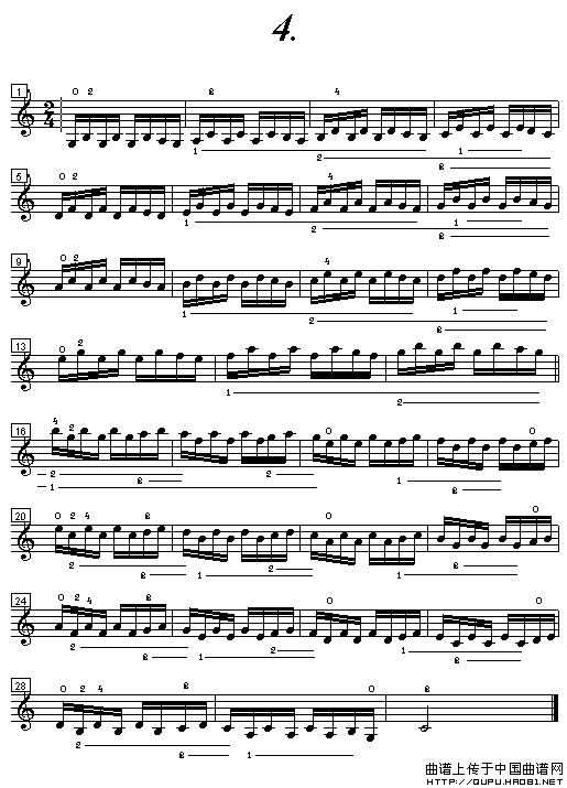 小提琴手指练习曲