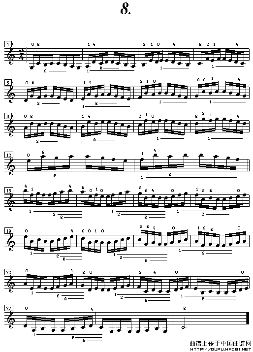 小提琴手指练习曲