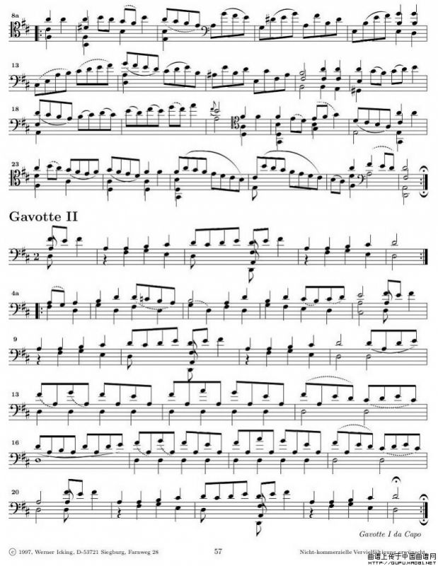 巴赫无伴奏大提琴练习曲之六