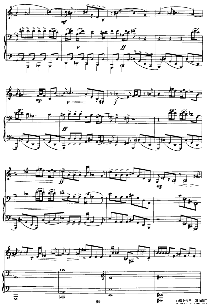 致战争受难者（大提琴+钢琴）