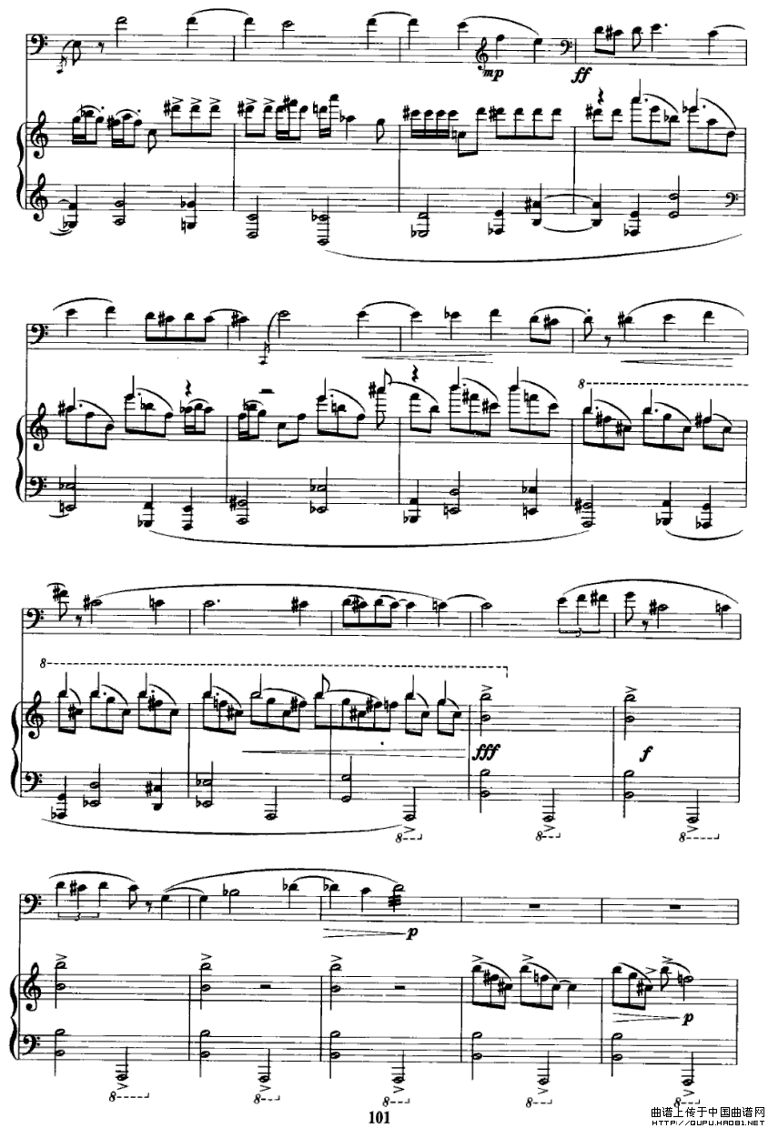 致战争受难者（大提琴+钢琴）