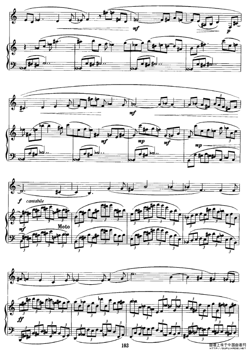 致战争受难者（大提琴+钢琴）