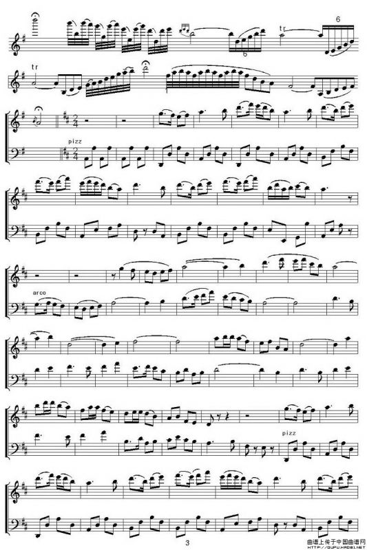 梁山伯与祝英台（大小提琴二重奏）