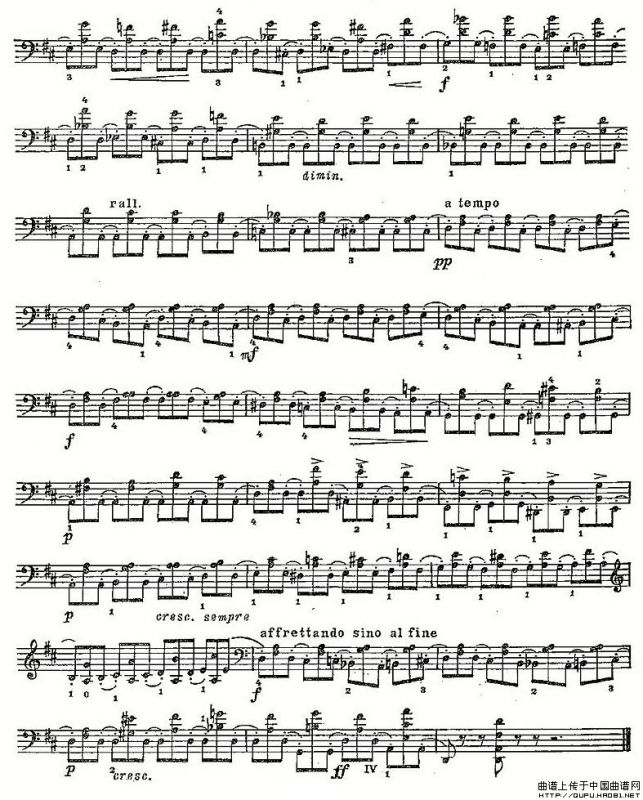 PIATTI 12 Caprices 之9（大提琴）