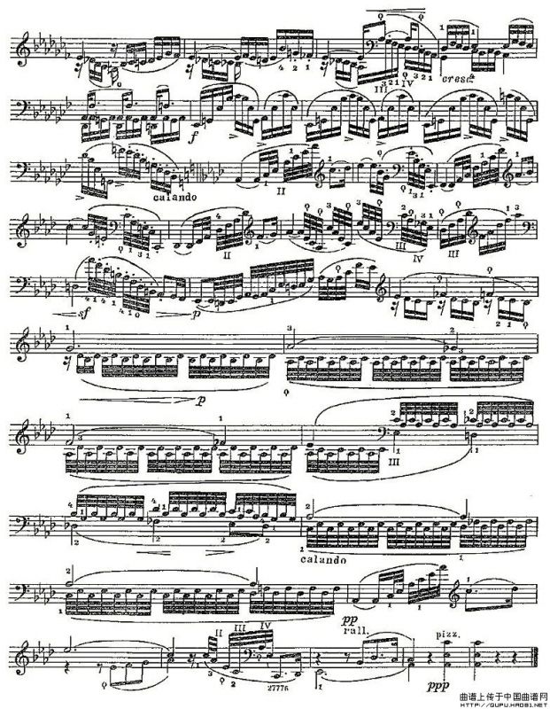 PIATTI 12 Caprices 之6（大提琴）