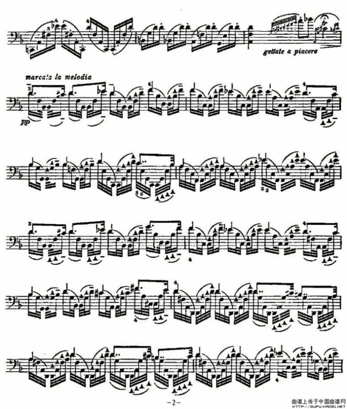 PIATTI 12 Caprices 之5（大提琴）