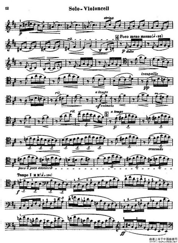 CELLO CONCERTO in B minor（大提琴）