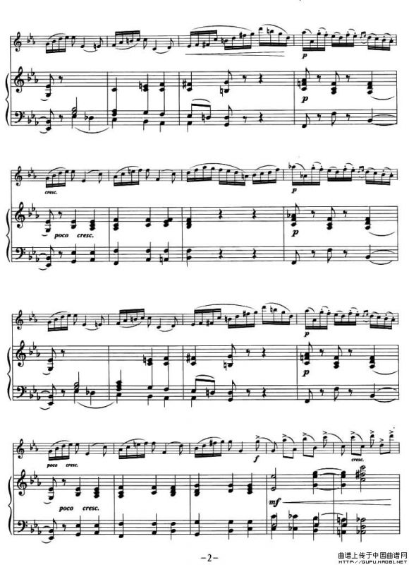 旋律-柴科夫斯基（小提琴+钢琴伴奏）