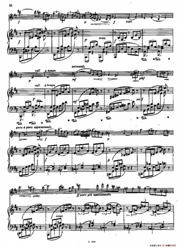 沉思（选自歌剧《泰伊思》））（ 小提琴+钢琴）