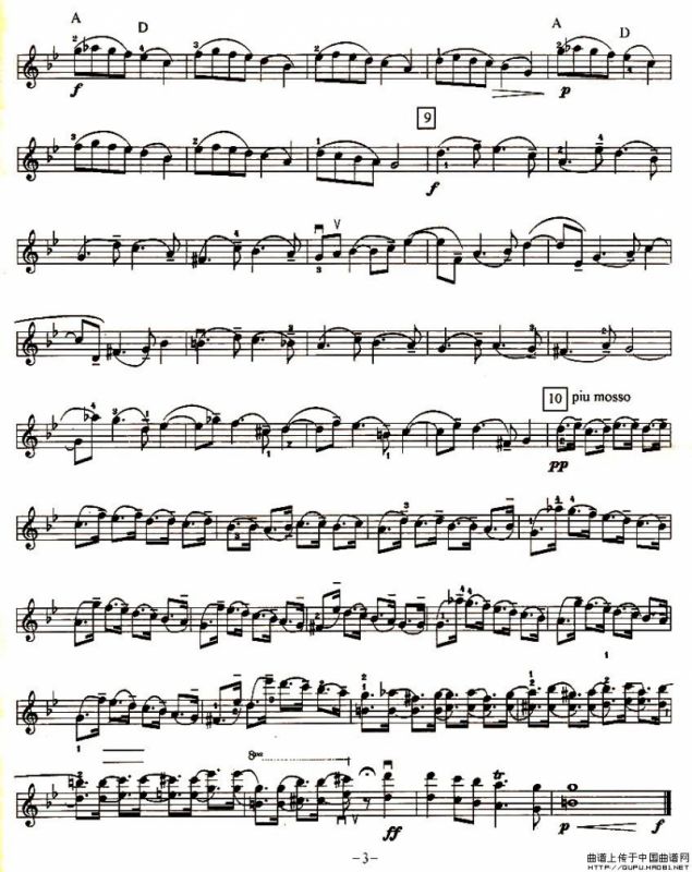 帕萨卡利亚（四重奏之第一小提琴）