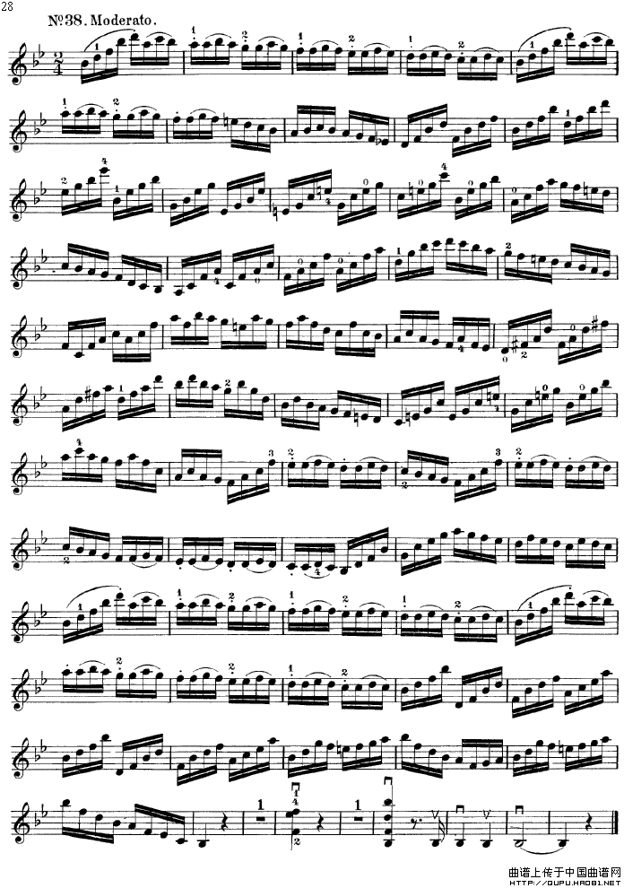 沃尔法特60首练习曲 Op.45（第21-30页）