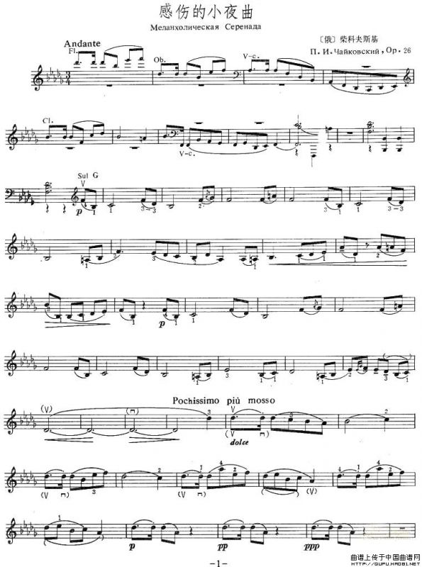 感伤的小夜曲