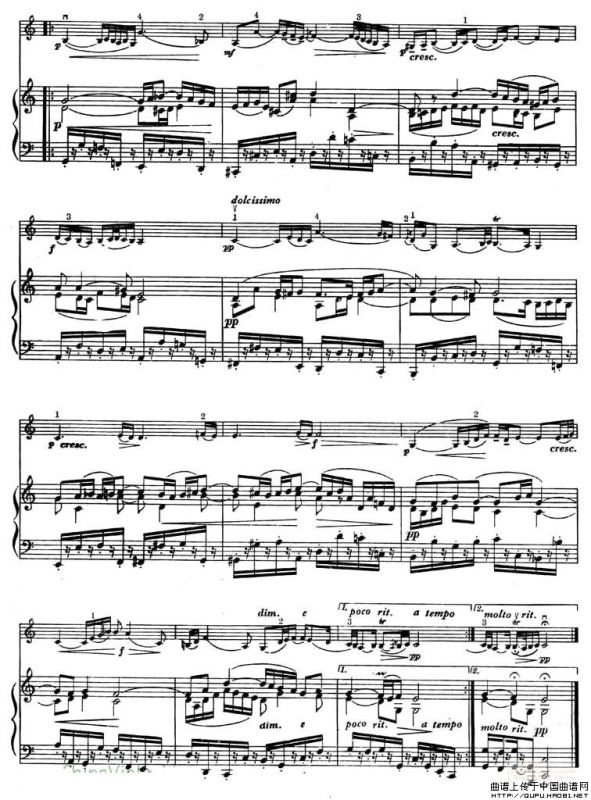 G弦上的叹调（小提琴+钢琴）