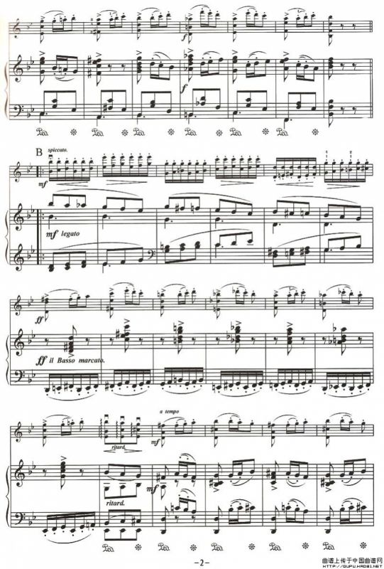 谐谑曲（小提琴+钢琴伴奏）