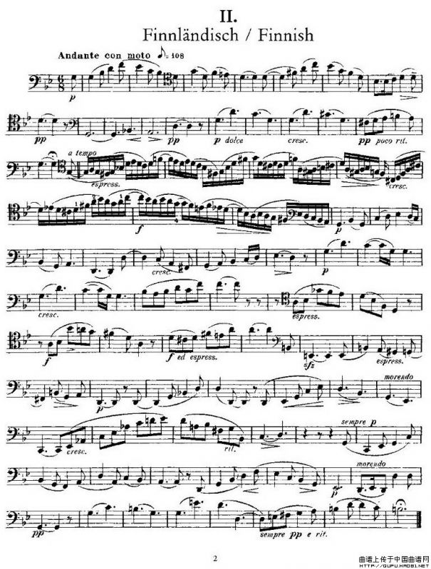 马克斯·布鲁赫 Op70 4首（大提琴）