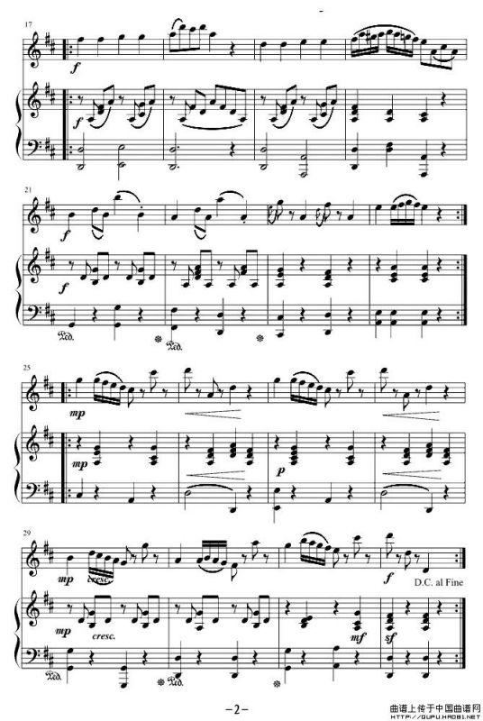 Gavotte（加沃特舞曲）（小提琴+钢琴）