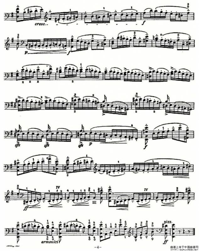 A. Piatti 12 Caprice Op.25（皮阿蒂 12首大提琴随想曲) 第十二）