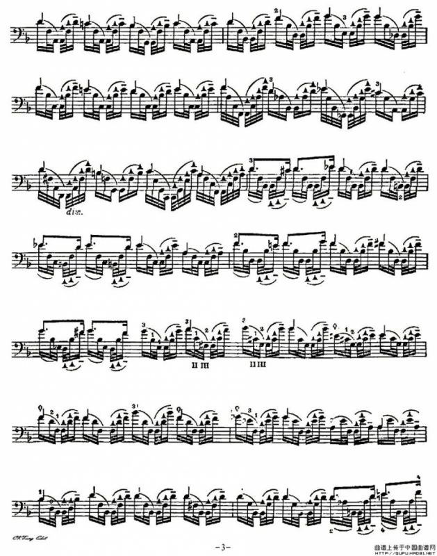 A. Piatti 12 Caprice Op.25（皮阿蒂 12首大提琴随想曲) 第五）