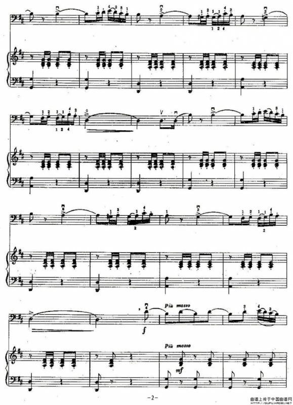 那波里舞曲（大提琴+钢琴）