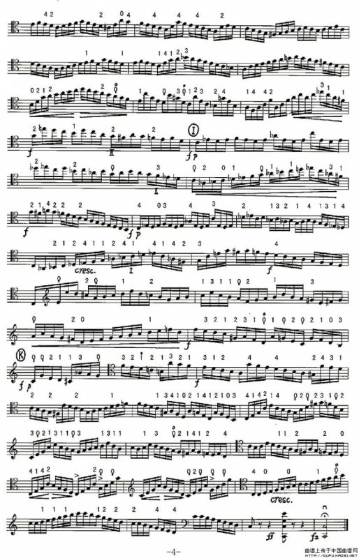 无穷动（大提琴谱）