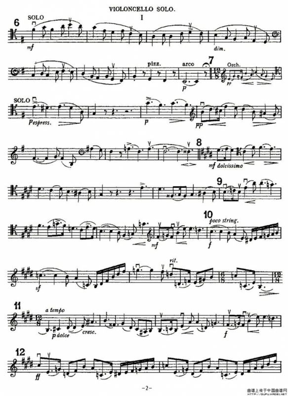 Edward Elgar Concerto e Minor Op85 For Cello（Cel）