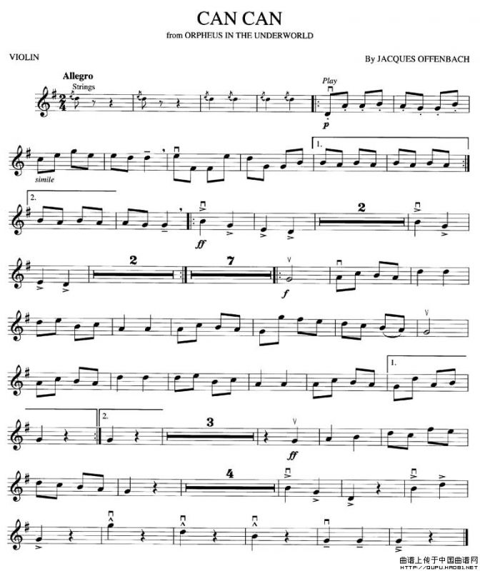 CAN CAN（康康舞曲、版本一）