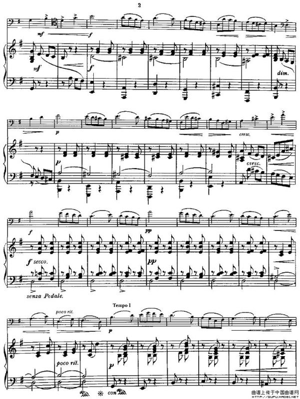 SPRING SONG - 春之歌（大提琴+钢琴）