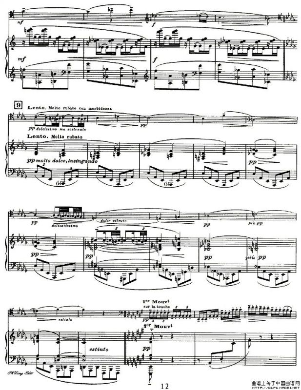 Sonata（大提琴奏鸣曲、大提琴+钢琴）