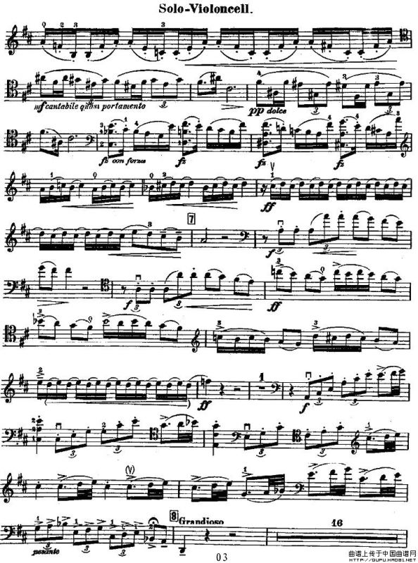 Dvorak - Cello Concerto（德沃夏克-大提琴协奏曲 [大提琴谱]）