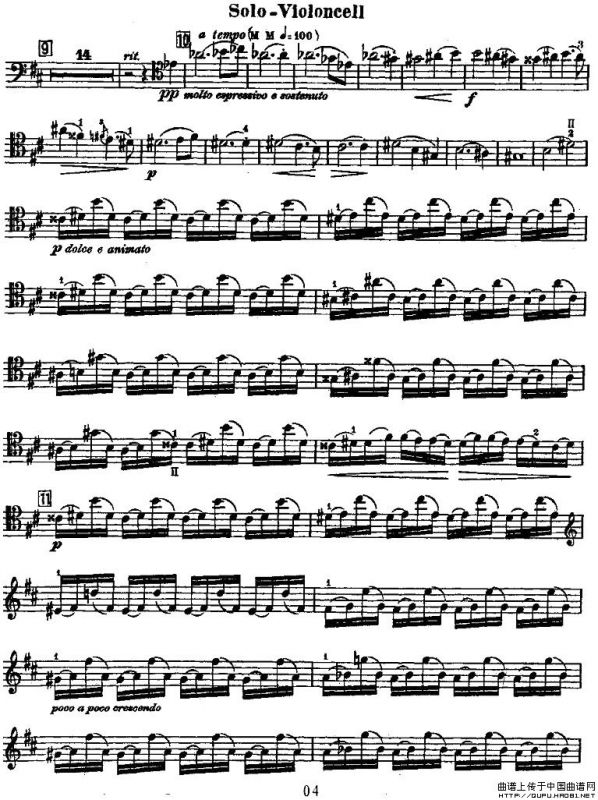 Dvorak - Cello Concerto（德沃夏克-大提琴协奏曲 [大提琴谱]）