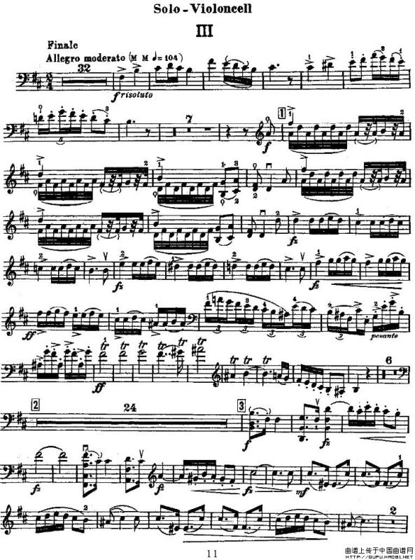 Dvorak - Cello Concerto（德沃夏克-大提琴协奏曲 [大提琴谱]）